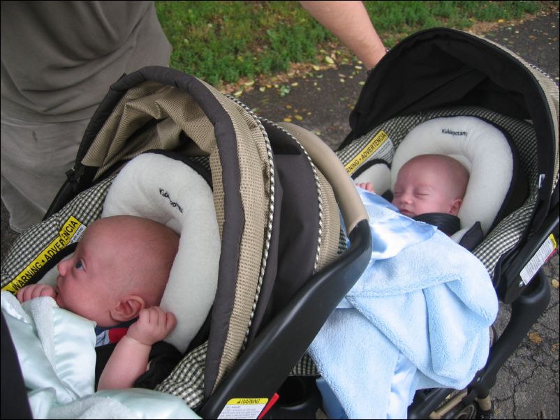 Owen awake, Sebastian asleep